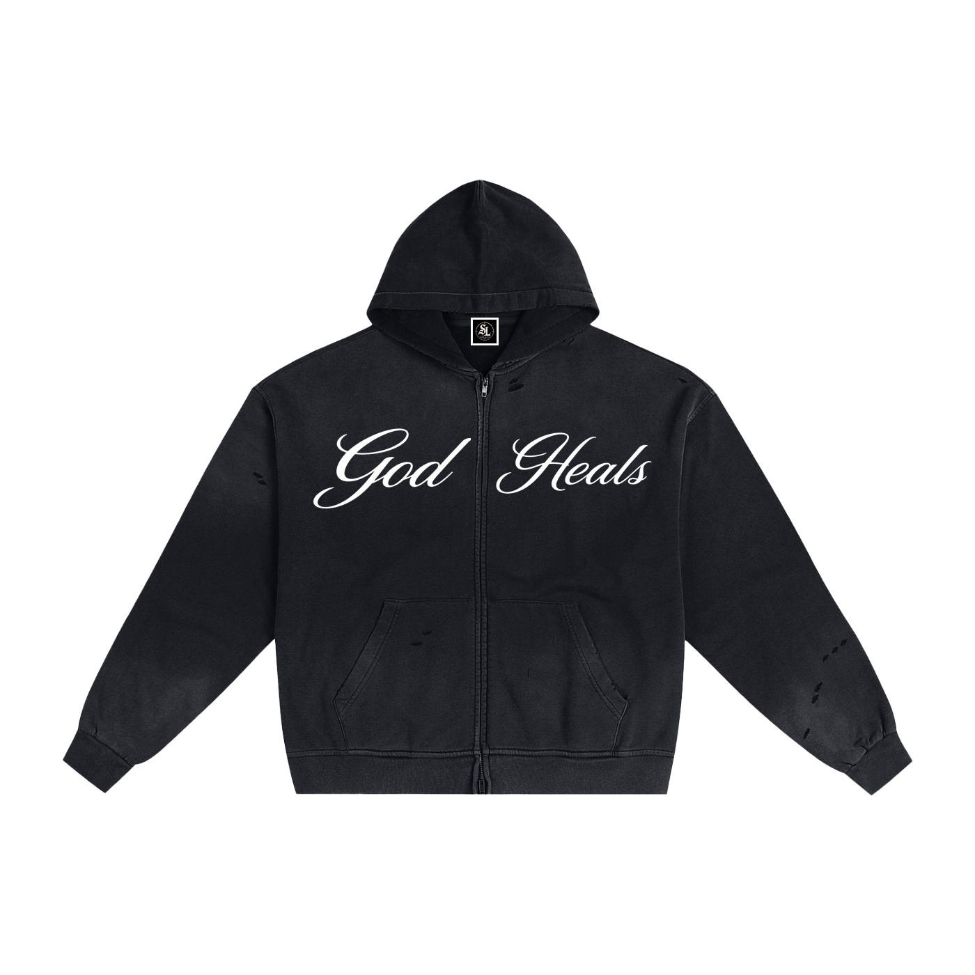 God Heals Sunfade Zip Hoodie